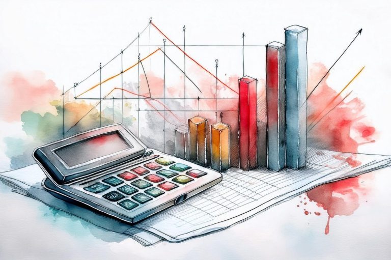 Illustration verdeutlicht, wie eine stabile Finanzplanung zur langfristigen Sicherheit und Wachstum des Unternehmens beiträgt.